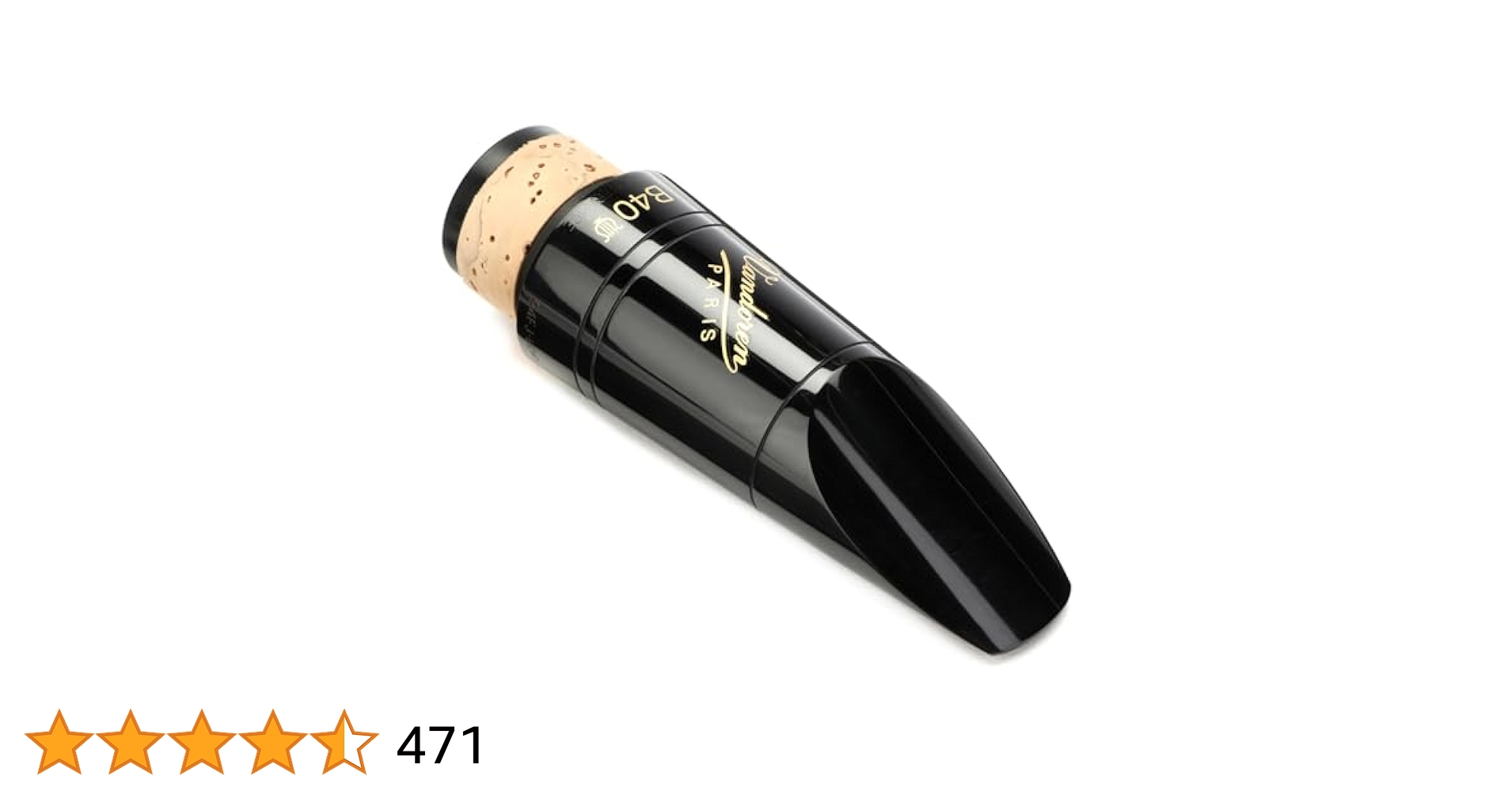 クラリネットマウスピース バンドレン B40ライアープロファイル 選定品 B♭クラリネットマウスピース バンドレン B40ライヤー