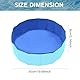 Faltbar Hundepool,PVC Hundepool,Schwimmbad für Hund,Hunde Planschbecken für Haustiere,Faltbarer Hundepool für Kleine Hunde,Hunde Schwimmbecken für Hund,Kinderschwimmbad, 50x8 cm, 1 Stück