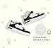 LUCKY STEP Kid's Sneakers School Running Loafers Low Top Walking Tennis Casual Shoes Strap Athletic Fashion Sneakers for Children/Boys/Girls(Black/White,Little Kid 13)