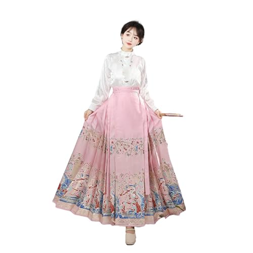Hanfu jupe visage de cheval pour soirée à thème et shooting photo