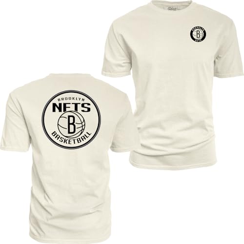 Image of Blue 84 NBA Unisex-Adult NBA Officially Licensed T-Shirt Ringspun Front /Back Ivory