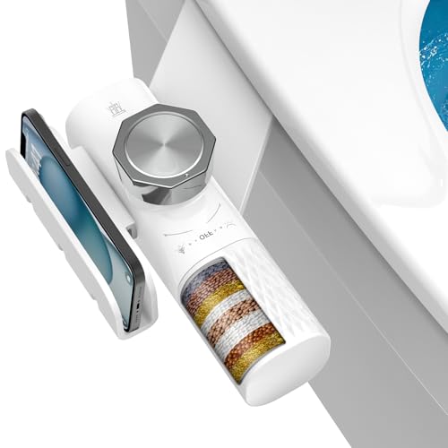 Bidet Toilet Attachment FEELSO Bidet Attachment for Toilet with Filter, Bidet Toilet Seat with Self-Cleaning Dual Nozzle...