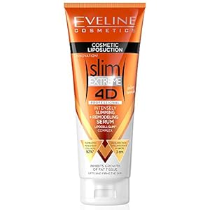 Eveline Cosmetics Slim Extreme 4D Professioneel Intensief Afslankend + Remodellerend Serum | 250 ml | Vetverbrandende…