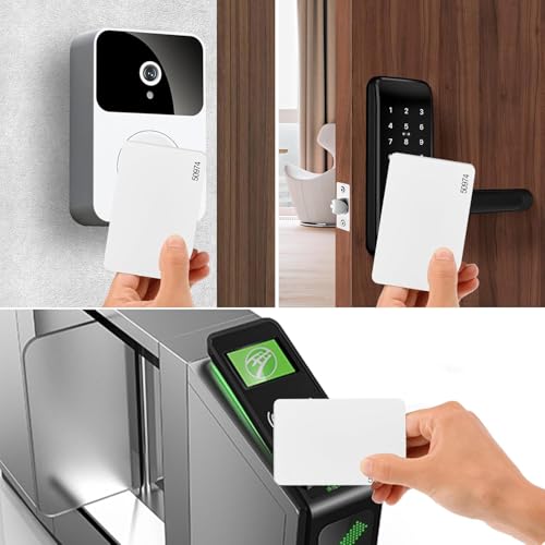 Image of 100 pcs 26 Bit Proximity Cards CR80 Key Card Weigand Prox Blank Printable Swipe Cards Compatable with ISOProx 1386 1326 H10301 Format Readers, Suitable for Most Access Control Systems