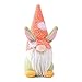 Groust Muñeca de peluche de gnomo, 23 cm, diseño de conejo, elfo, tomte, Gnome, adornos, minifiguras escandinavas hechas a mano, juguete para regalo, para casa, fiesta de bodas y Pascua