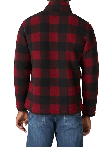 Wrangler Authentics Men's Wooly Fleece Quarter Zip Pullover2