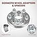 GDSMOTU 5x100/5x112 Wheel Spacers for Audi for A4/A6/A8/Q3/S6, for Volkswagen for GTI for Beetle for R32, 4Pcs 20mm Wheel Adapters & Spacers with 14x1.5 Studs 57.1mm Bore