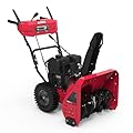 A-iPower 24 Inch Two-Stage Gas Snow Blower, Self-Propelled Snow Clearing Power, 212cc Engine with Electric Start, 190°Chute Rotation, LED Light