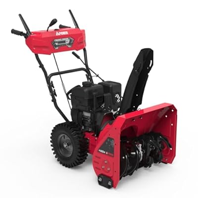 A-iPower 24 Inch Two-Stage Gas Snow Blower, Self-Propelled Snow Clearing Power, 212cc Engine with Electric Start, 190°Chute Rotation, LED Light