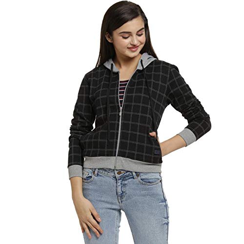 Image of PINACOLADA Women Stylish Checked Casual Jacket(AWZ19 JKCHKHD01 W PLN BLGR AZ L)