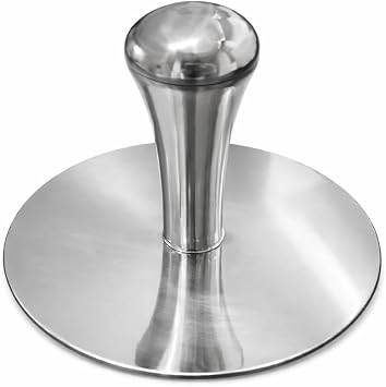 Premium Stainless Steel Smash Burger Press, Heavy Duty Burger Smasher with Ergonomic Handle, Large Press Surface, Easy to Clean, Perfect for Grill, Griddle & Everyday Cooking