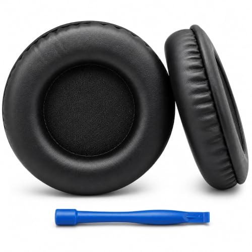 Image of Street27 100mm Replacement Headphone Earpads Compatible with Beyerdynamic DT770 DT880 DT990, AKG K52 K72 K92, Redgear Cosmo, JVC HARX700, PU Leather Memory Foam Ear Cushions