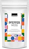 Limfood | 200g Pfeffer weiß ganz, ganze Körner, weiße Pfefferkörner ohne Zusätze oder Geschmacksverstärker, intensiv, frisch