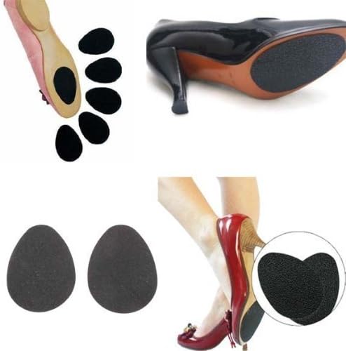 Vktech Pack of 2 Self-Adhesive Shoes Heel Sole Pads Rubber Cushion Protector