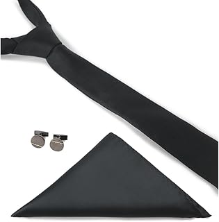 Peter England Men's Formal Accessory Set | Tie, Pocket Square & Cufflinks | Sharp & Stylish Ensemble Price In India