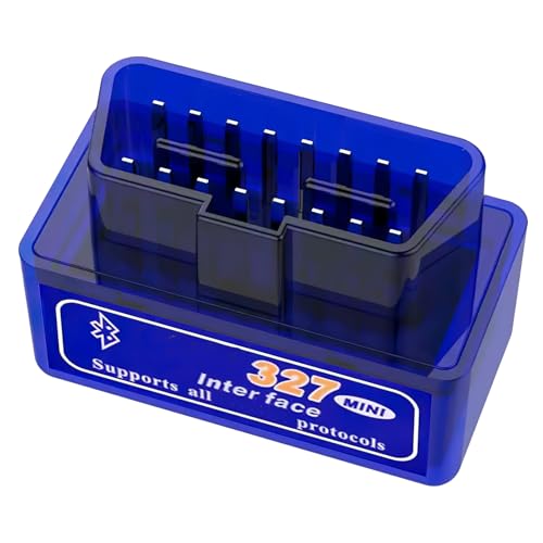 Escáner Bluetooth 327,Diagnosis Coche Multimarca,Mini Diagnosis Coche Compatible con iOS, Android, Windows y Linux