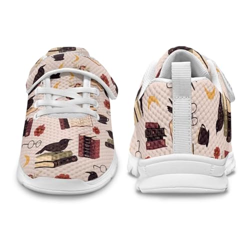 SYtrade Sneaker for Girls School Single Buckle Sports Gym Shoes White Sole4