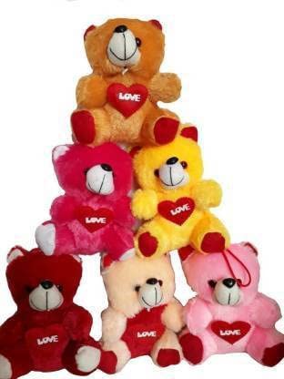 Saubhagye Toys Mini Teddy Bear Soft Toy for Kids, Boys, Lover, Anniversary, Birthday (Set of 6)-Multi Color (B09RCJP9LF) Amazon Price History, Amazon Price Tracker