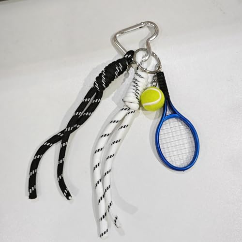XAM Creative Sports Themed Keychains - Baseball, Tennis & Golf Rope Keychains, Unique Gift for Couples or Sports Fans, Stylish & Functional Accessories tennis