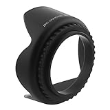 SODIAL(R) 52mm Parasol Rigido Forma de Tulipan para NIKON AF-S DX NIKKOR 18-55mm