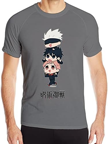 Jujutsu Kaisen Men Fitness Quick-Drying Tee Graphic Tee Design Polyester Black Moisture-Wicking Tee