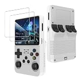 CONAPIKA Confezione da 2 pezzi in vetro temperato per console di gioco portatile retrò R36S/RG36 PRO/R35S/RGB20S da 3,5", HD trasparente, durezza 9H, antigraffio, infrangibile, senza bolle