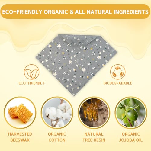 Emballage alimentaire réutilisable cire d'abeille bio et durable