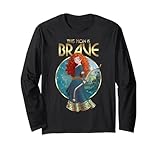 disney pixar brave mother's day you are brave merida logo maglia a manica