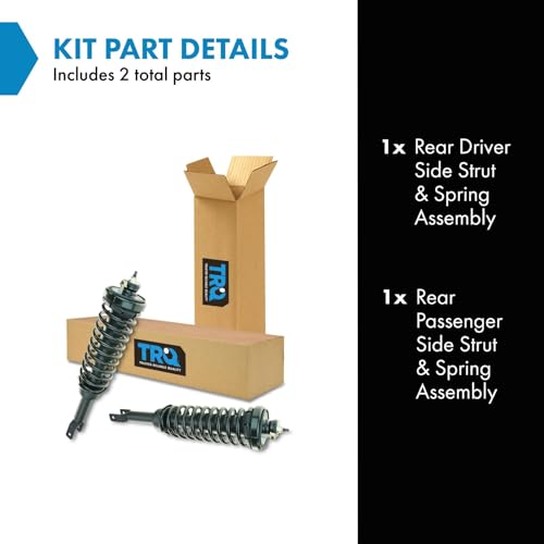 Image of TRQ Rear Driver and Passenger Side Strut and Spring Assembly Set | For 96-00 Honda Civic