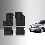 TOUGHPRO Floor Mats Accessories Set (Front Row + 2nd Row) for Chrysler Sebring All Weather Heavy Duty (Made in USA) Black Rubber 2007 2008 2009 2010