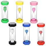 ⏳⌛ 【Juego de temporizador de reloj de arena】 El paquete incluye 6 temporizadores de reloj de arena. Temporizador de 30 Segundos /1Min/ 2Min/ 3Min /5Min/ 10Min en un conjunto. Los dos lados tienen diferentes colores y números claros, que son fáciles de distinguir.