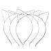 Lux Accessories Tri Color Wire Cat Ears Headband Multi Pack Set (3pc)