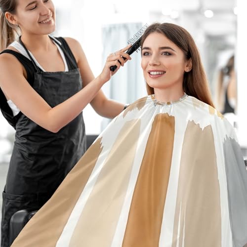 Capa de corte de cabello Qilmy Morandi Stripe 140x165 cm miniatura 6