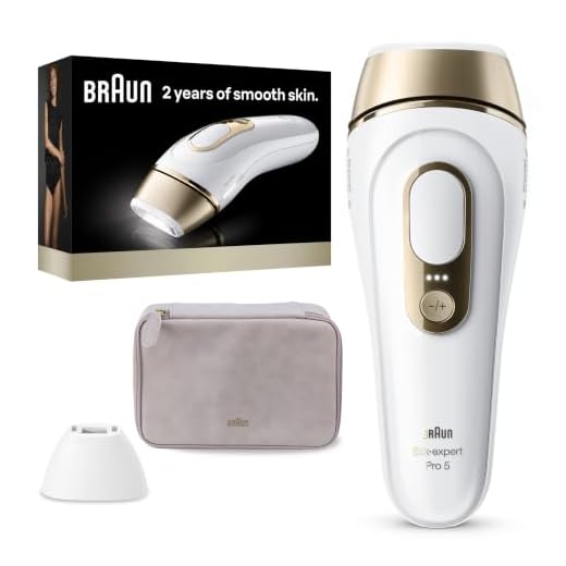 Braun IPL Long-Lasting Hair Removal for Women and Men, Silk Expert Pro 5 PL5137 with Venus Swirl Razor, Long-lasting Reduction in Hair Regrowth for Body & Face, Corded
