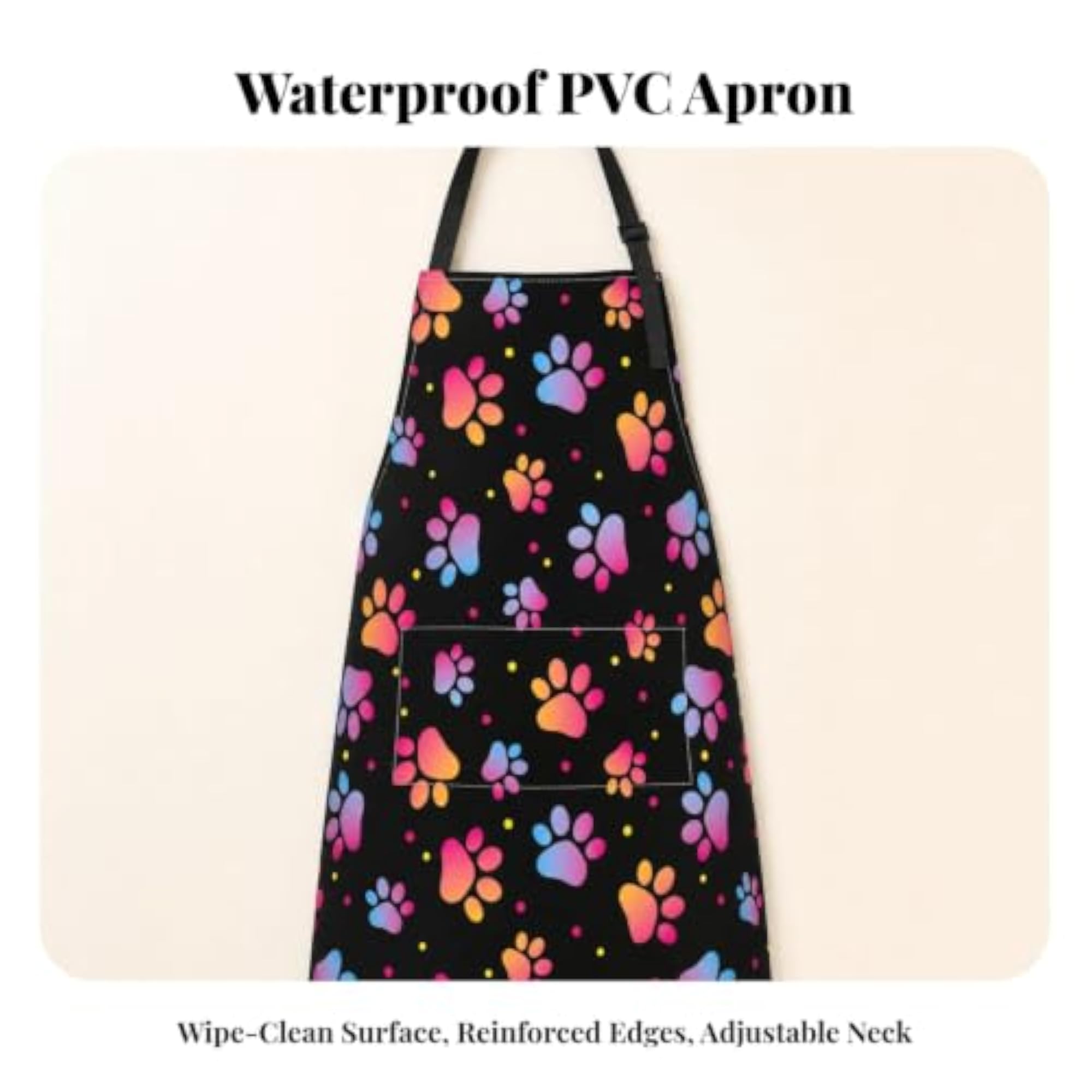 Waterproof Sleeveless Bib Apron with Pocket