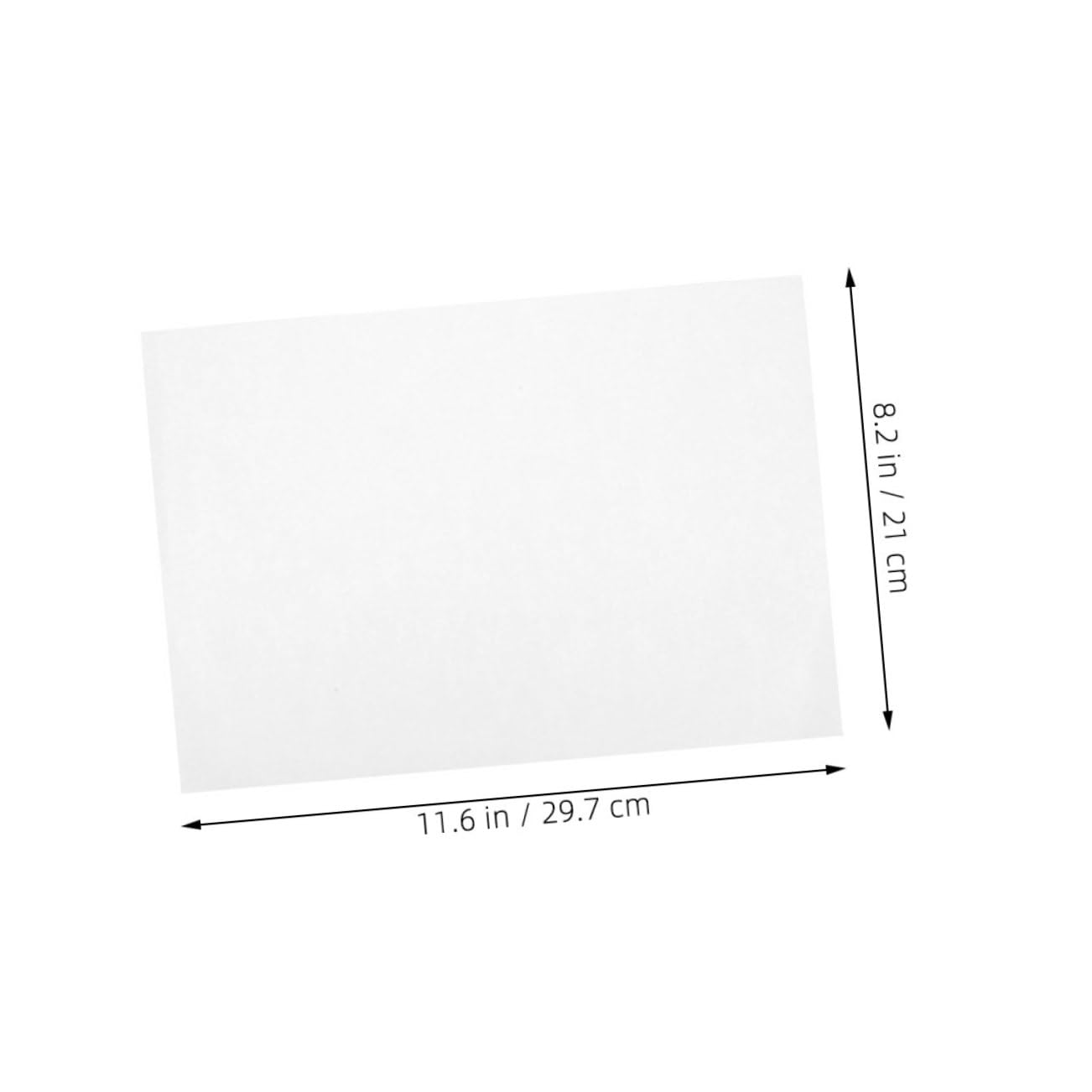 SECFOU 100blätter Aufkleberpapier zum Bedrucken Blanko-aufkleberpapier Selbstklebendes Papier für Drucker Mattes Kopierpapier Großes Blanko-fotopapier Vielseitig Einsetzbar
