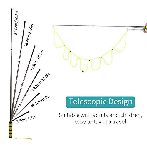 Ubitree 2-Pack Giant Bubble Wands – Stainless Steel Telescopic Bubble Blower Sticks for Kids & Adults – Outdoor Bubble Maker Toy for Lawn, Park, Beach, Birthday Parties & Summer Fun - Thumbnail 3