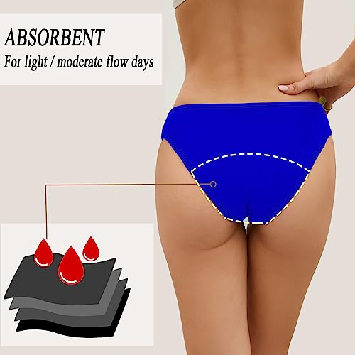 Image of SherryDC Women's Period Swimwear Bikini Bottoms-Menstrual Leakproof Swimsuit Bottoms Briefs for Teen Girl
