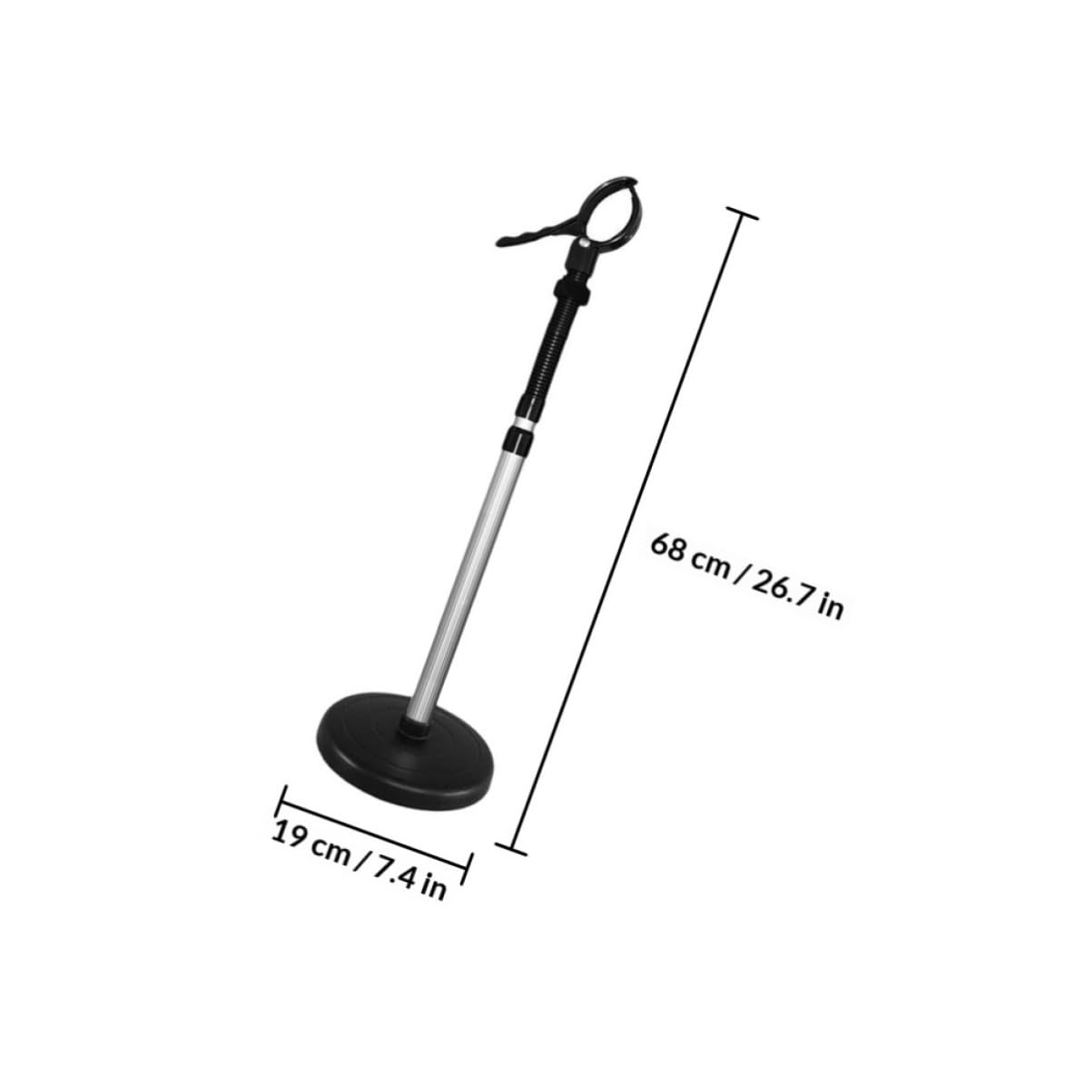 NUOBESTY Drehbarer Haartrocknerhalter mit Saugnapf, 360 Grad, Legierung