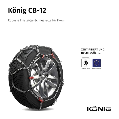 Universal-Schneeketten König CB-12 020 für verschiedene Reifengrößen