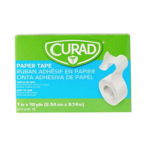 Cuard Waterproof Adhesive Medical Tape, 1-Inch X 10-Yards Per Roll, Box Of 12 #TOP7