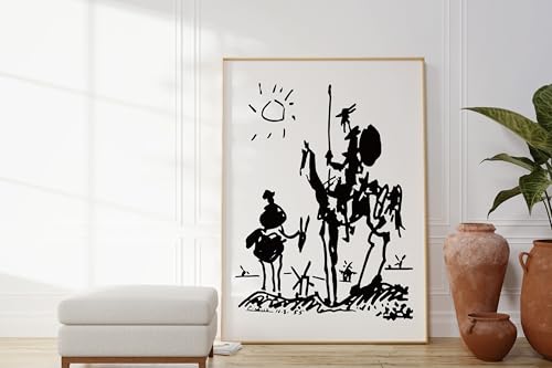 Affiche Don Quichotte Picasso 30x40cm pour salon moderne