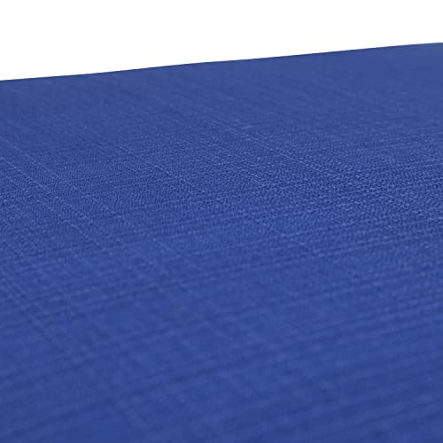 Pillow Perfect Fresco Solid Indoor/Outdoor Wicker Patio Seat Cushion Reversible, Weather And Fade Resistant, Round Corner - 19" X 19", Blue, 2 Count #TOP1