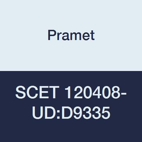 SCET 120408-UD:D9335 Carbide Indexable Drilling Peripheral Insert, 1" Corner Radius, Drill Diameter Range 1.375" - 1.750" (35 mm - 44 mm) CVD, 90 Degree Square, Black (Pack of 10)