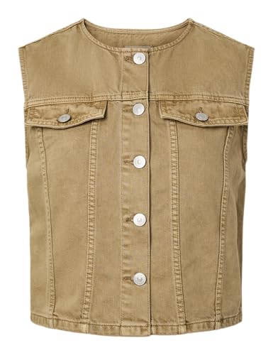 Gilet en denim femme Pieces Pckate veste en jean sans manches
