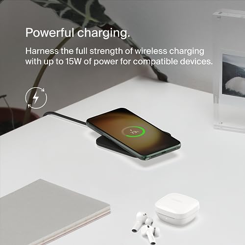 image for Belkin 15W Wireless Charger Qi-Certified, Non-Magnetic Easy Align Fast