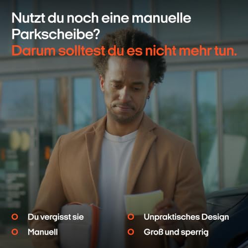 OOONO P-DISC NO2 - Elektronische Parkscheibe mit Zulassung fürs Auto - Automatische Digitale Parkscheibe Elektrisch mit Zulassung vom KBA… – Ansicht 5