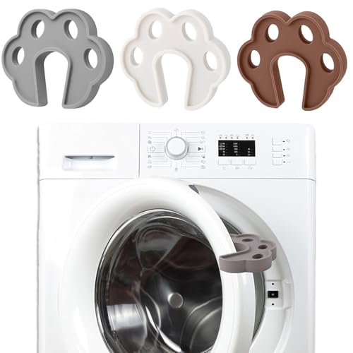 JINJUMEI 3PCS topes para puerta de lavadora, Soporte de puerta de lavadora, accesorios de soporte de puerta de lavadora de carga frontal para lavadoras y secadoras de carga frontal