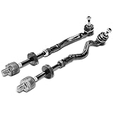 A-Premium 2 x Front Inner & Outer Tie Rod End Assembly, Compatible with BMW 318i 318is 318ti 320i 323i 323is 325i 325is 328i 328is M3 Z3