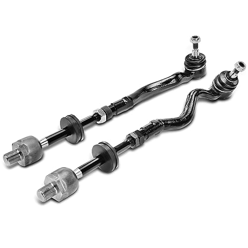 A-Premium 2 x Front Inner & Outer Tie Rod End Assembly, Compatible with BMW 318i 318is 318ti 320i 323i 323is 325i 325is 328i 328is M3 Z3
